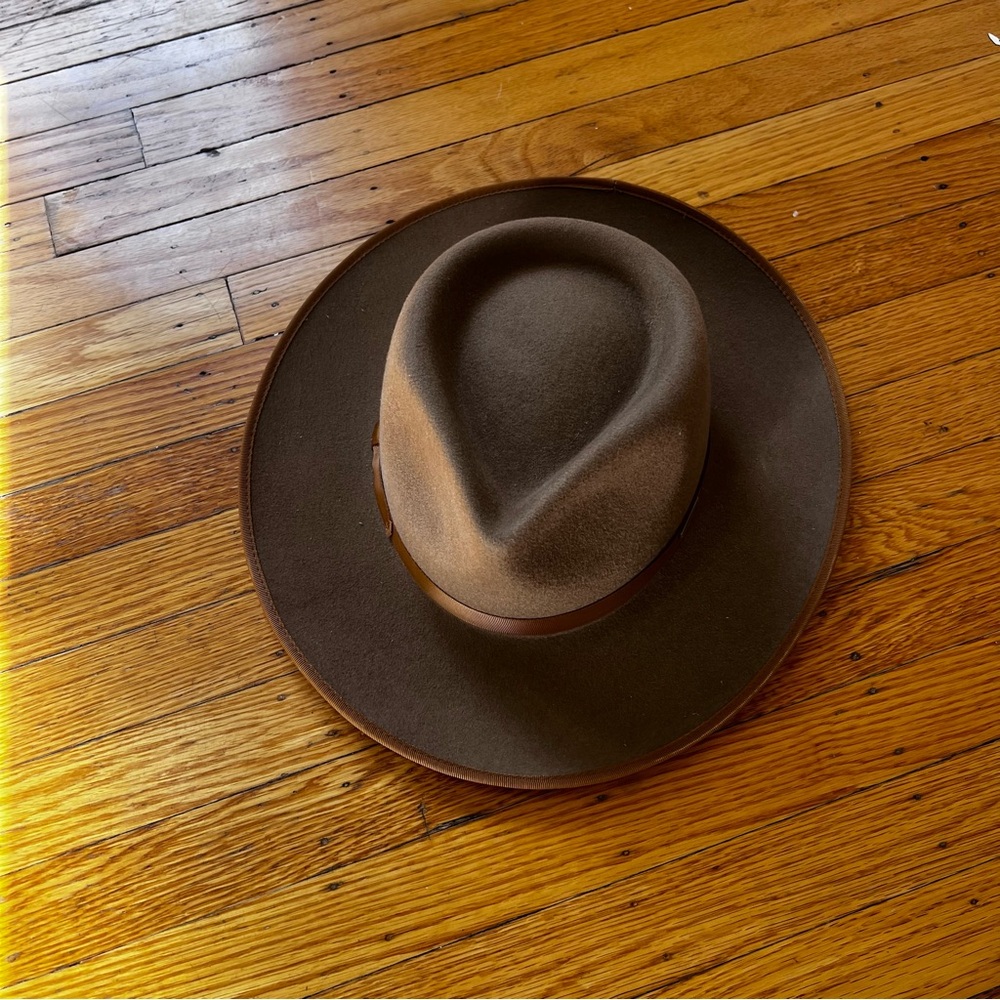 GIGI PIP MONROE RANCHER FEDORA HAT COLOR: BROWN SIZE M/L 59 NWT